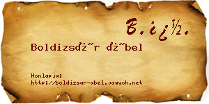 Boldizsár Ábel névjegykártya